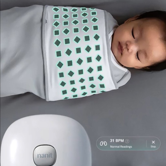 Nanit Baby Breathing Band Size Small (0-3 Months or 6-15 lbs) Brand New! - Picture 2 of 11